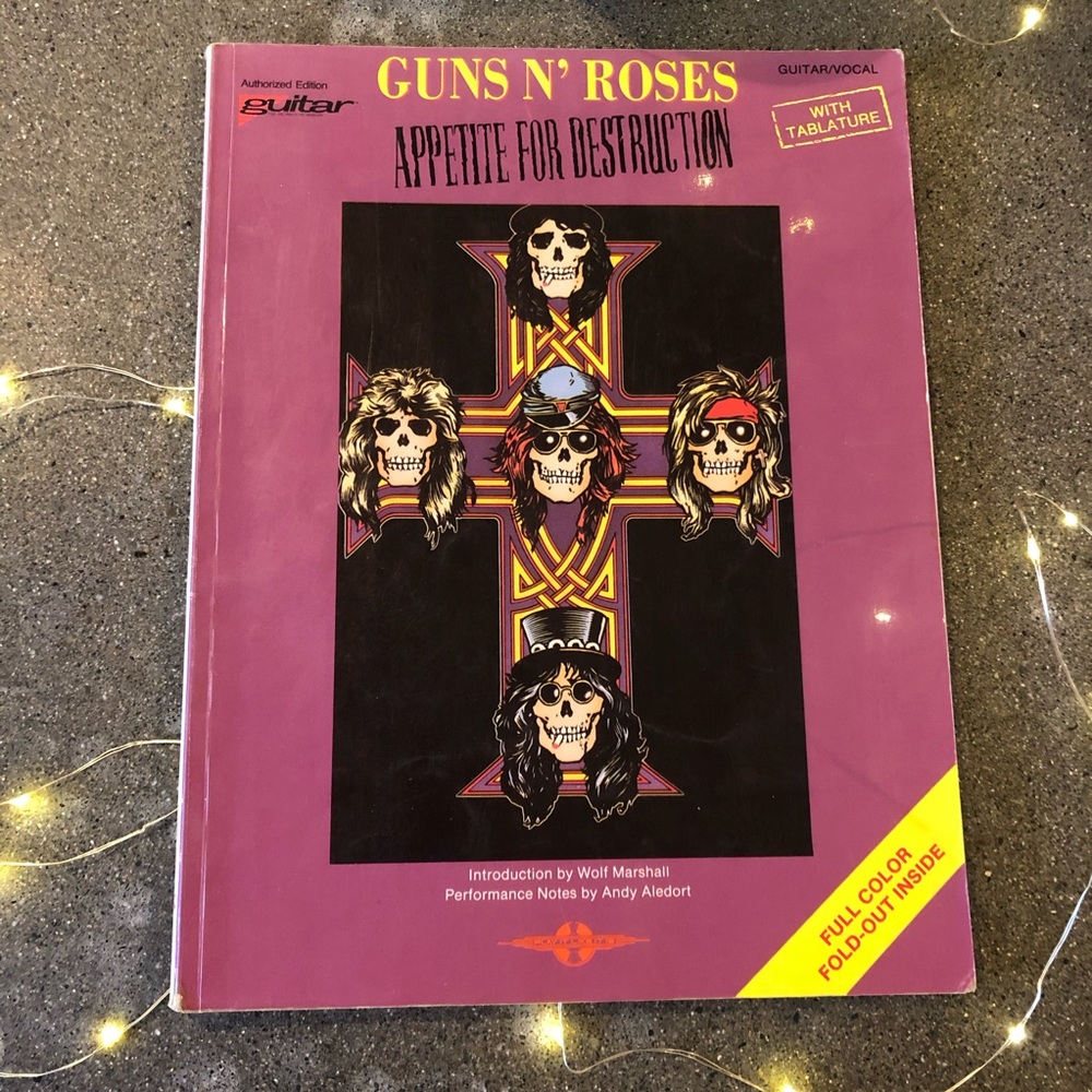 Guns n Roses guitar tab book
